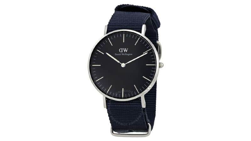 Daniel Wellington Classic Cornwall Black Dial 36mm Watch