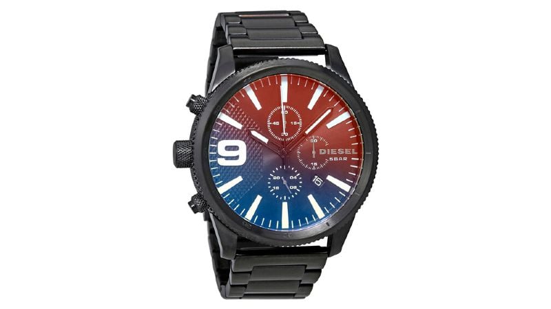 Diesel Rasp Chronograph Black Ombre Dial Men's Watch