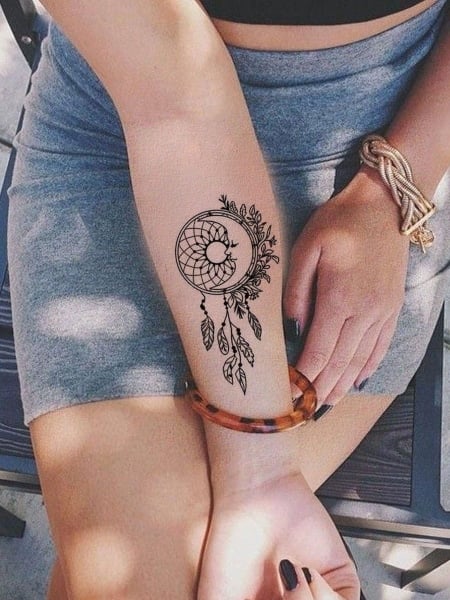 Dreamcatcher Lower Arm Tattoo