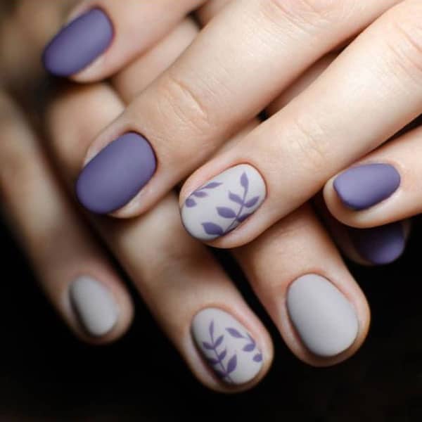 Nail Art #10 - Best Nail Art Designs Gallery | BestArtNails.com | Lilac  nails, Lavender nails, Feather nail art