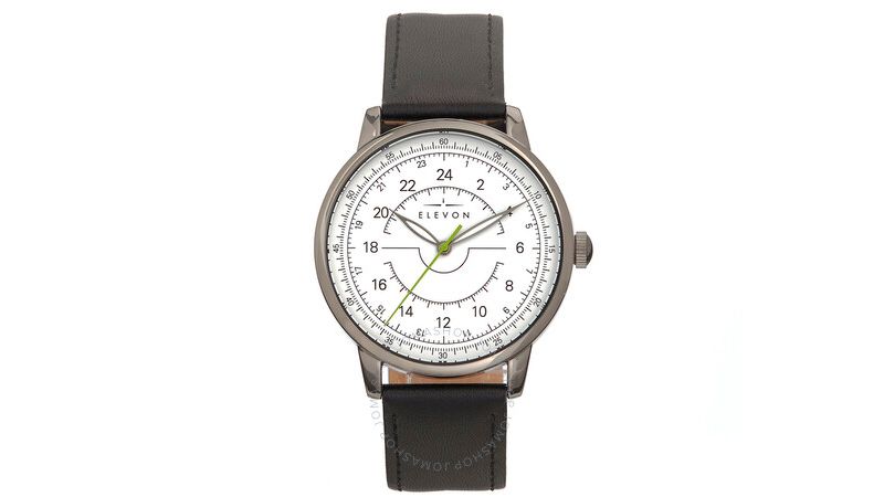 Elevon Gauge Quartz White Dial Men's Watch