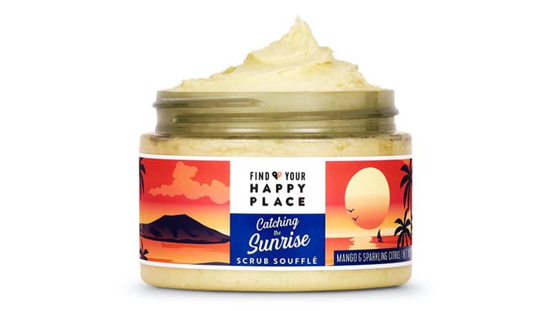 Find Your Happy Place Body Scrub Souffle Catching The Sunrise Mango And Sparkling Citrus