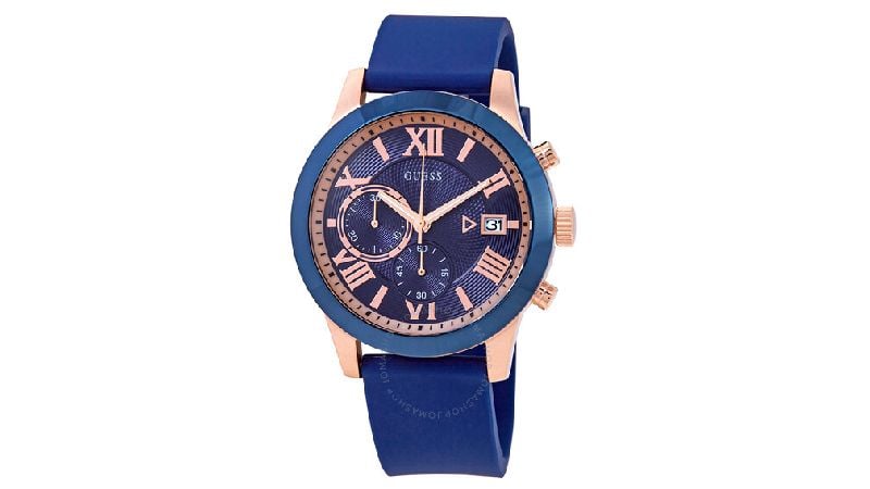 Guess Atlas Chronograph Quartz Blue Dial Men's Watch