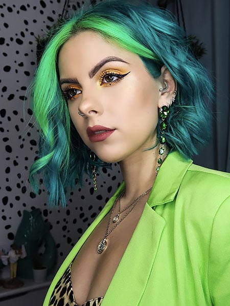 Green Blue Hair 