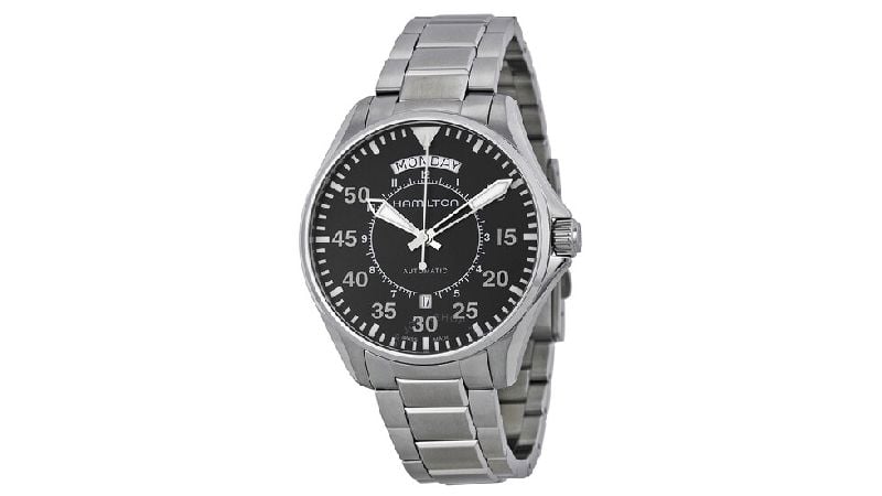 Hamilton Pilot Day Date Automatic Black Dial Men's Watch