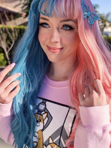 Accessoires Pink Lavender Purple Cosplay Wig 28'' Long Straight Layered Fade Aqua Green LA2432336 Accessoires Pink Lavender Purple Cosplay Wig 28'' Long Straight Layered Fade Aqua Green LA2432336