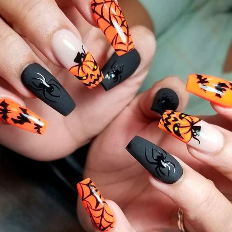 Halloween Coffin Nails