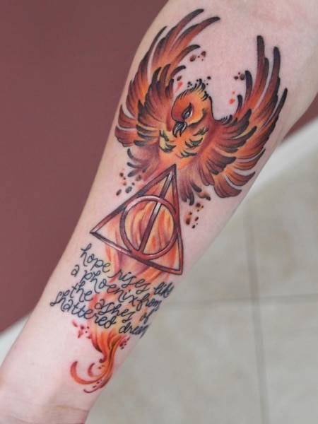 Harry Potter Phoenix Tattoo