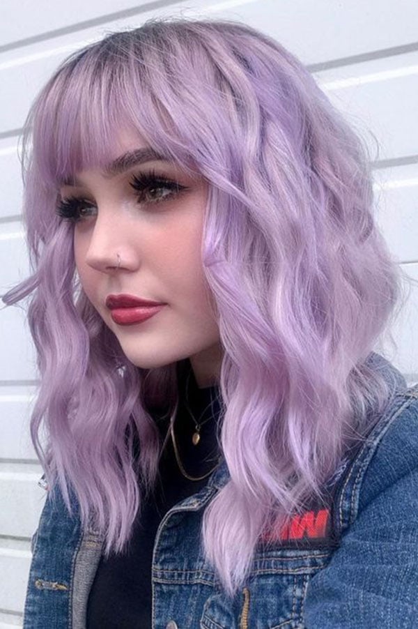 Lavender Bangs