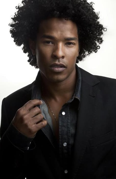 Long Afro men's hairstyles