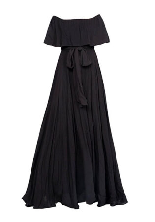 Morning Glory Maxi Dress Black