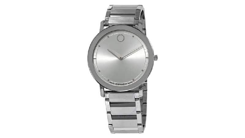 Movado Sapphire Quartz Silver Dial Men's Watch