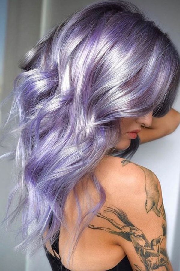 Metallic Lavender Hair