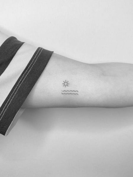 Minimalist Inner Arm Tattoo