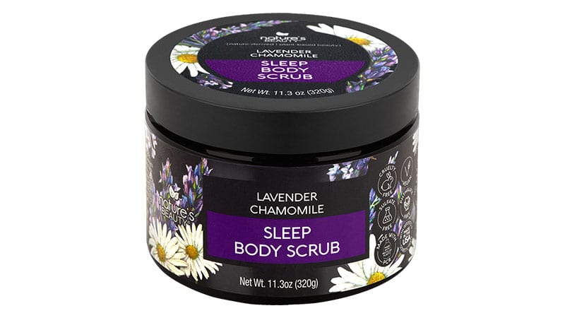 Nature’s Beauty Lavender Chamomile Sleep Body Scrub