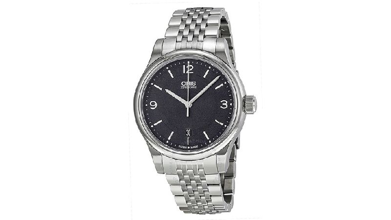 Oris classic Date Black Dial Stainless Steel Men's Watch