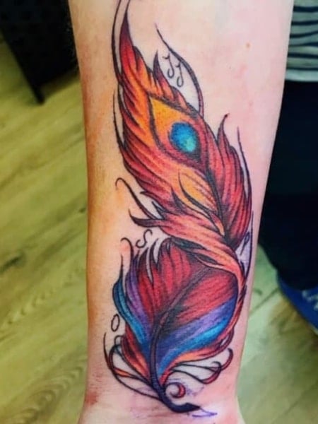 Phoenix Feather Tattoo