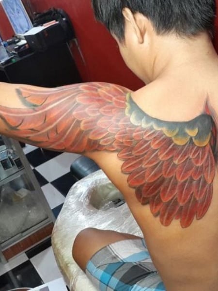 Phoenix Wings Tattoo