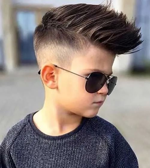 Pompadour With High Fade - Boys Haircuts