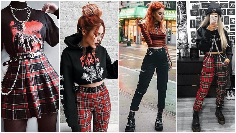 Grunge clearance outfit aesthetic