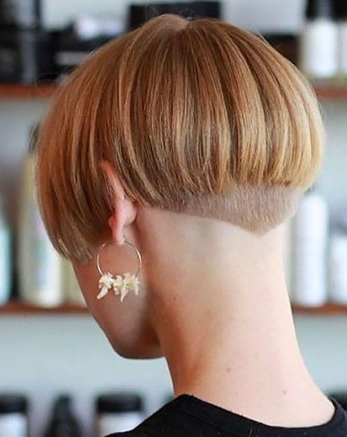 Short Bob With Nape Design