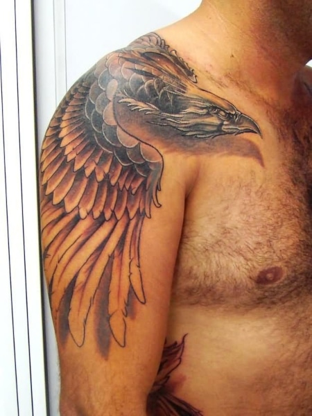 Shoulder Phoenix Tattoo