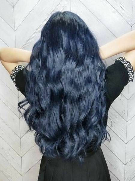 Smokey Blue Hair