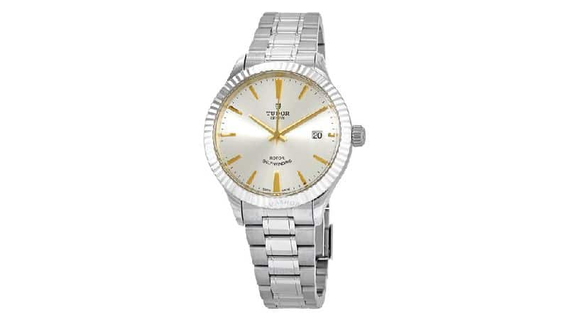 Tudor Style Automatic Silver Dial Stainless Steel Watch