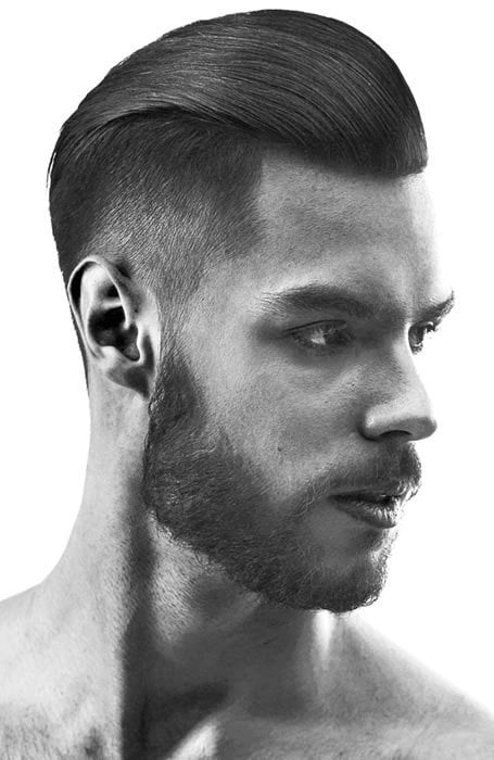 Taper Fade With Slick Back men's haircuts