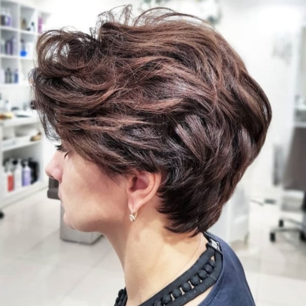 Thick Hair Long Pixie Cut