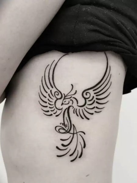 Tribal Phoenix Tattoo