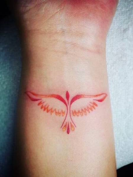 Wrist Phoenix Tattoo