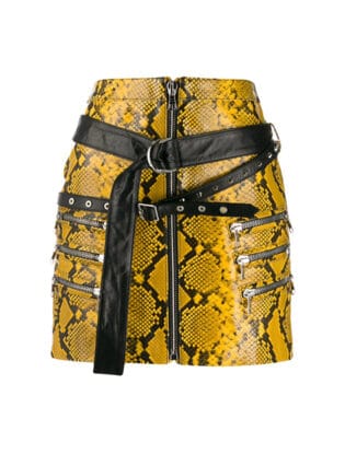 Yellow Mini Skirts