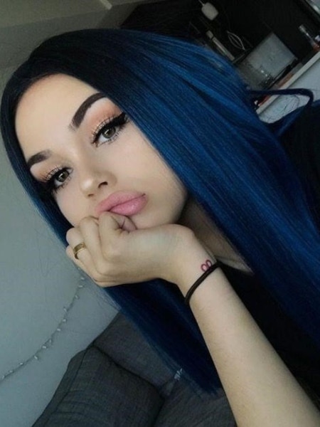 Navy Blue Hair 