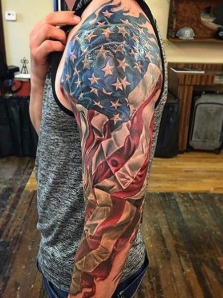 American Flag Tattoos For Men