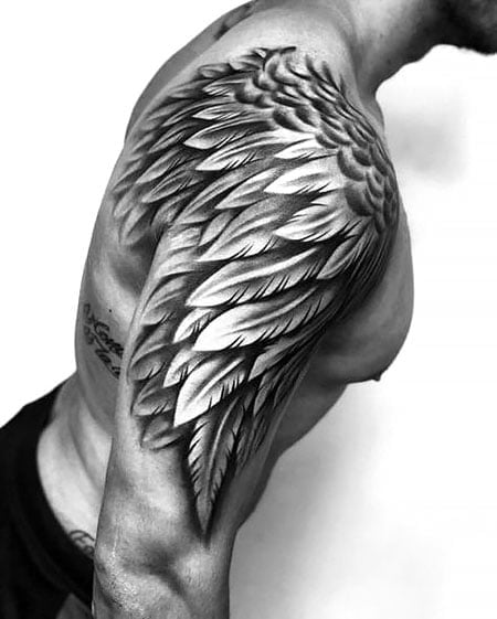 Angel Wing Tattoo Men