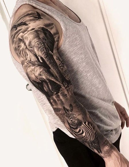 Neil Wolf Tattoo  Finished this St Christopher vs evil sleeve off    Facebook