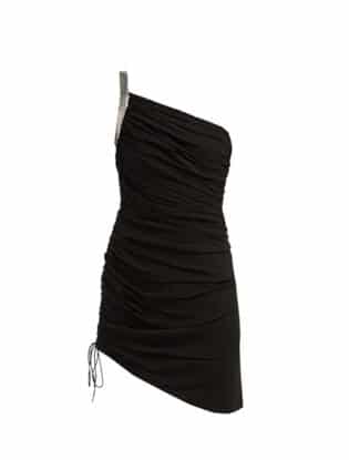 Asymmetrical Ruched Dress