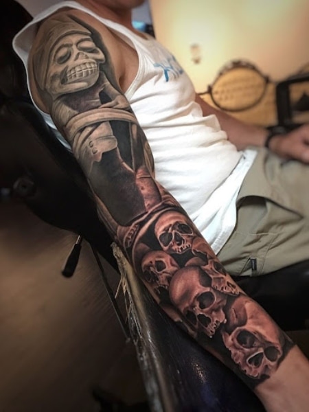 Aztec God Tattoo For Men