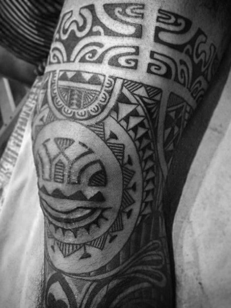 Aztec Pattern Tattoo For Men