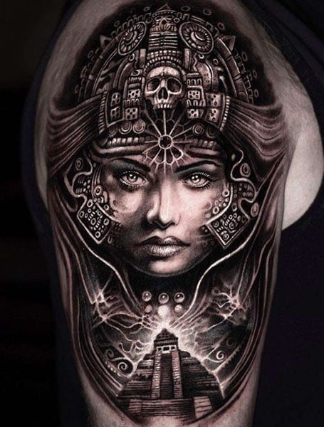 Aztec Princess Tattoo