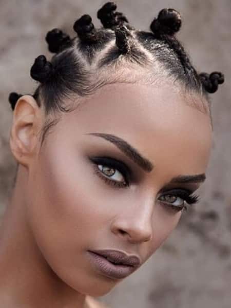 Bantu Knots With Short Hair