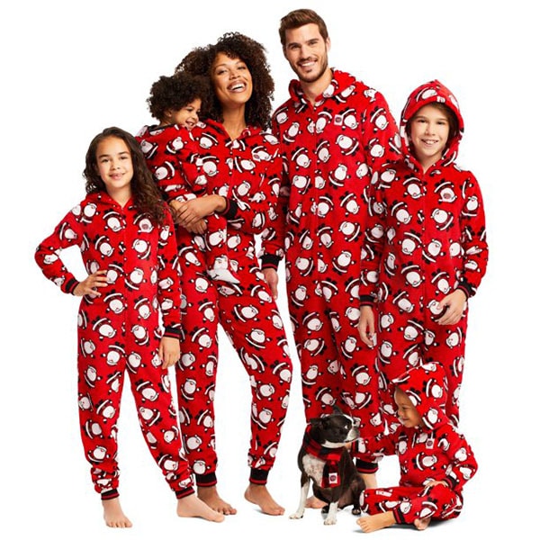 Bebiullo Christmas Family Matching Hoodie Pajamas