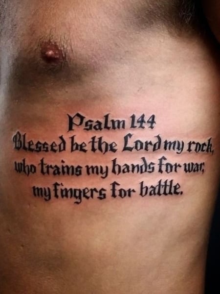 Bible Verse Tattoo For Men