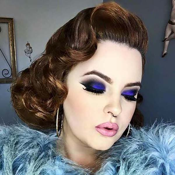 Blue Makeup Looks 2