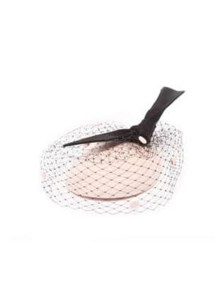 Blush Netted Beret