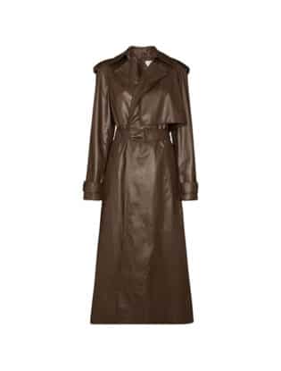 Brown Leather Coat