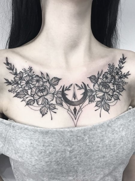 Chest Tattoo For Women