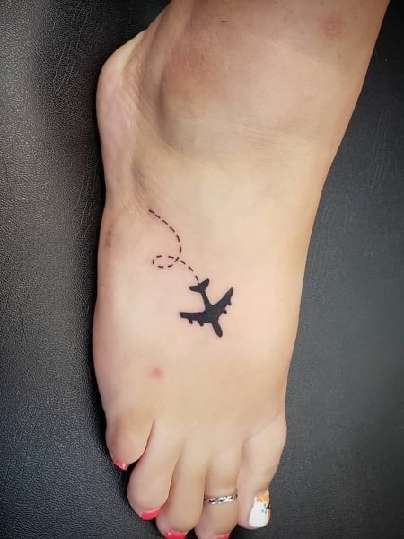 Cute Foot Tattoo For Women