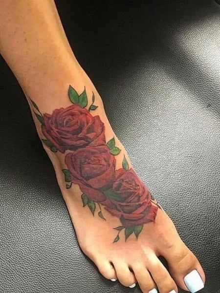 Full Foot Tattoo for women